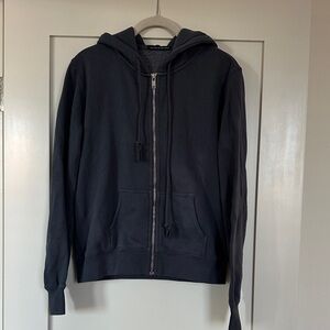 Brandy Melville Blue Zip-Up Hoodie